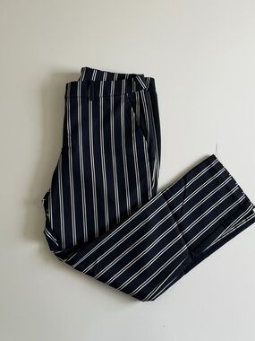 H&M Navy Striped Pants - 12